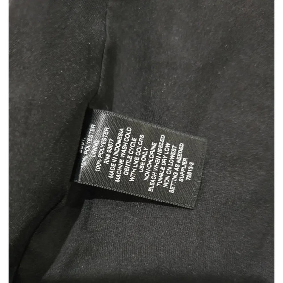 Worthington JCPenney Women's black floral short sleeves wrap dress xl - Picture 10 of 12